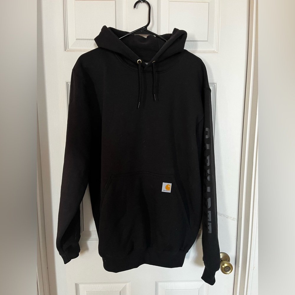 Carhartt Black Rain Defender Midweight Sweatshirt Hoodie